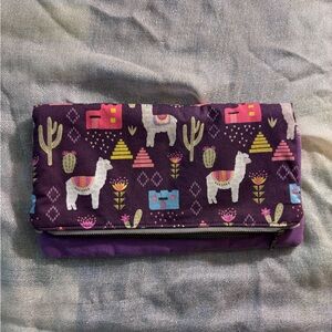Ditsy Bags purple clutch